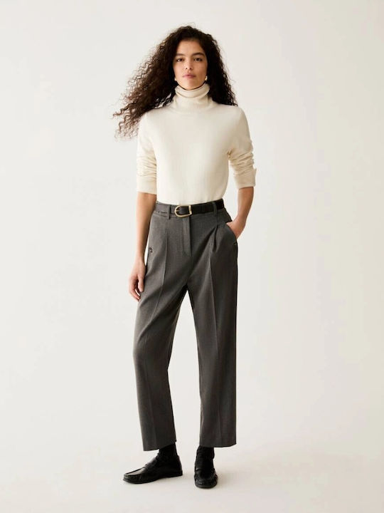 Women's Grey Suit in Carrot Fit
