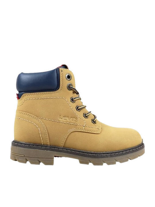 Levi's Παιδικά Μποτάκια με Κορδόνια Καφέ