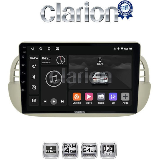 Clarion Gl52315 OEM Мултимедийна Екран Автомобилни Аудио Системи Fiat 500 2007 > 2016 CarPlay AndroidAuto BT GPS WiFi GPRS