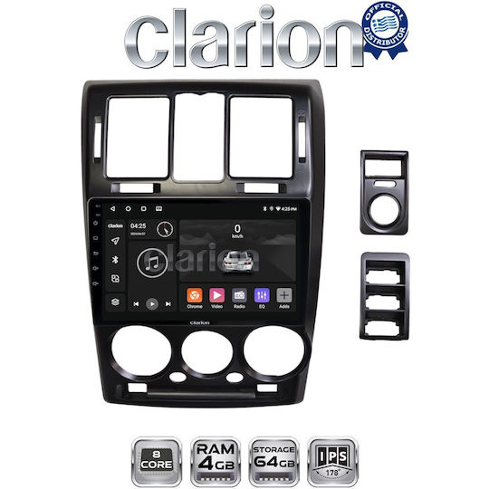 Clarion Gl52719 Екран OEM Мултимедия Автомобилни Аудио Системи Hyundai Getz 2002 > 2013 CarPlay AndroidAuto BT GPS Wi-Fi GPRS