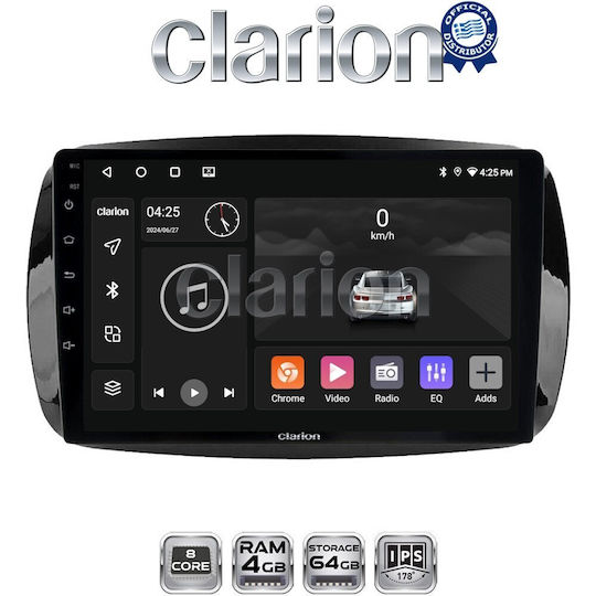 Clarion Gl52029 Екран OEM Мултимедия Автомобилни Аудио Системи Smart ForTwo 2015> CarPlay AndroidAuto BT GPS WiFi GPRS