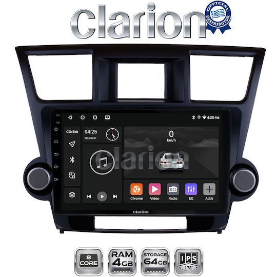 Clarion Gl52089 Ecran OEM Multimedia Sisteme Audio Auto Toyota Muntean 2008 > 2015 CarPlay Android Auto BT GPS Wi-Fi GPRS