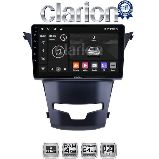 Clarion Gl52016 OEM Multimedia Car Audio System Ssangyong Korando 2014> CarPlay Android Auto BT GPS Wi-Fi GPRS