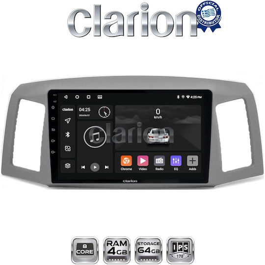 Clarion Gl52307 OEM Multimedia Auto-Audiosystem Jeep Grand Cherokee 2004 > 2011 Carplay Androidauto Bluetooth GPS Wi-Fi GPRS