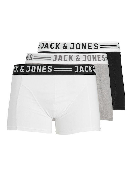 Jack & Jones Ανδρικά Μποξεράκια Light Grey Mela...