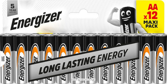 Energizer Batteries Alkaline Aa 12pcs Alkaline Everyday Blister
