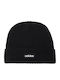 Căciulă Cuff Beanie pentru bărbați tricotată în culoare neagră