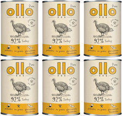 Ollo Nasses Hundefutter Dose Diät mit Türkei 6x850gr