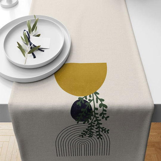 Aberto Design Läufer Mehrfarbig Beige 40x135cm