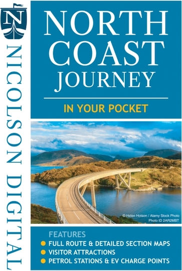 North Coast Journey In Your Pocket - Nicolson Digital Ltd - Sheet Map, Folded