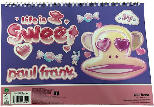 Bmu Блок За Рисуване A4 30 Листа Paul Frank Fantasia 376-02417