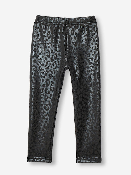 Kinderleggings Lang Schwarz