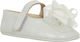 Babywalker Christening Leather Pumps White