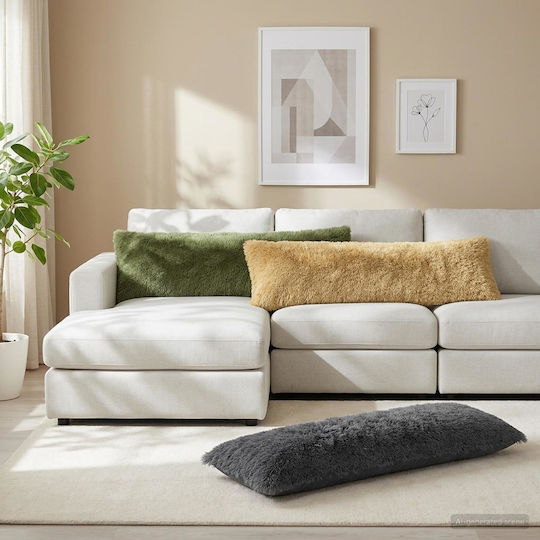 vidaXL Throw Pillow Heerlen Green 40x145cm vidaXL Throw Pillow Heerlen Green 40x145cm