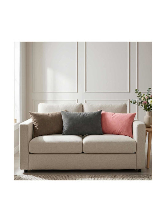 vidaXL Sofa-Kissen Heerlen aus Samt Rosa 30x50cm