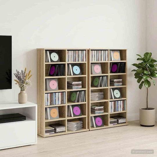 Vidaxl Ντουλάπα Cd 2 Τεμ Sonoma Δρυς 60x17x92cm