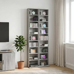 vidaXL CD Cabinet 2 Pcs Grey Sonoma 33x23,5x175cm