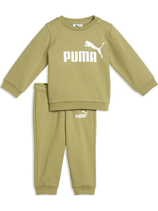 PUMA Minicats Crew Παιδικό Σετ Φόρμας Λαδι 2τμχ