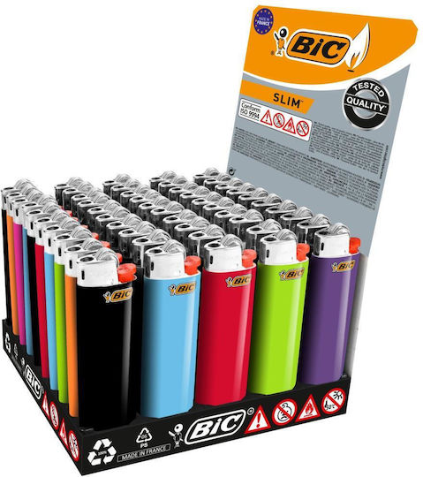 BIC Запалка Пламък 50 Бройки (Различни Дизайни/Цветове)