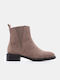 Wildleder Damen Stiefeletten Knöchel Beiges