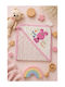 Esthisis Cotton Flannel Swaddle Blanket Pink 95x80cm