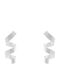 Bizoutaki Silver Gold Plated Stud Earrings