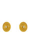 Bizoutaki Stud Earrings Gold Plated Silver with Stones