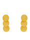 Bizoutaki Gold Plated Silver Stud Earrings