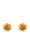 Bizoutaki Silver Gold Plated Stud Earrings