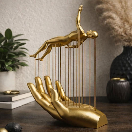 Aberto Design Dekorative Figur aus Kunststoff 19x14cm