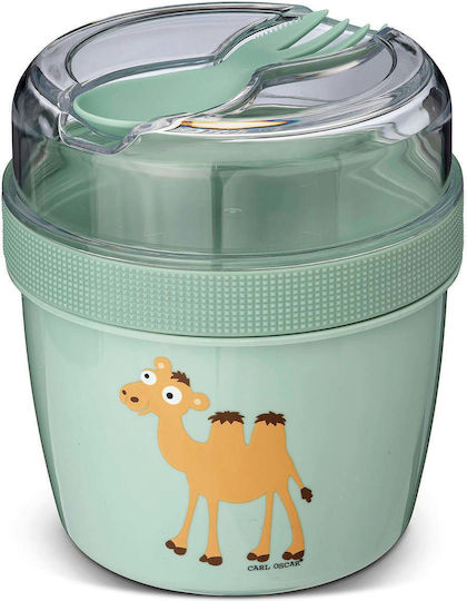 Carl Oscar Plastic Brown Feeding Set 2 Pieces