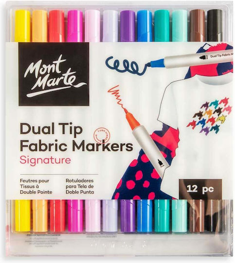 Mont Marte Textile Marker Set 12pcs