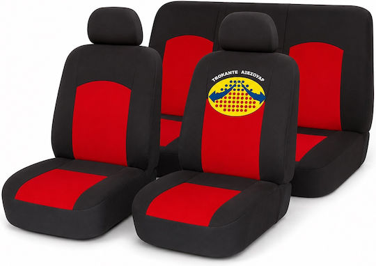 Goodyear Universal Speed Up1 6 Pieces Black-Red Car Seat Cover