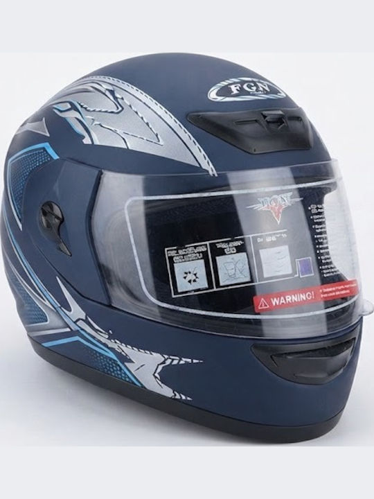 Motorcycle Helmet Full Face Dark Blue Motorcycle Helmet Full Face Dark Blue
