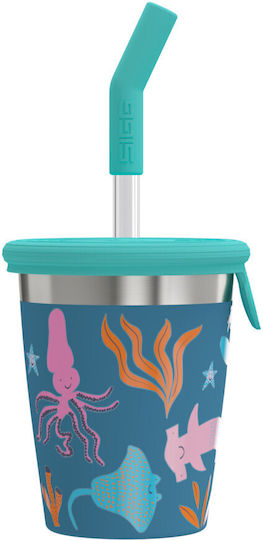 Sigg Kinderbecher Tasse aus Kunststoff Blau 350ml 6185.40