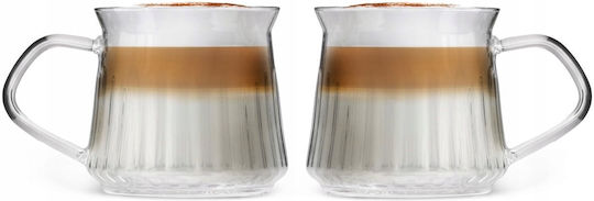 Vialli Design Vialli Design Set Tassen Kaffee aus Porzellan Weiß 320ml 2 Stück