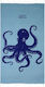 Aquablue Πετσέτα Θαλάσσης Βαμβακερή με Κρόσσια 180x90εκ.
