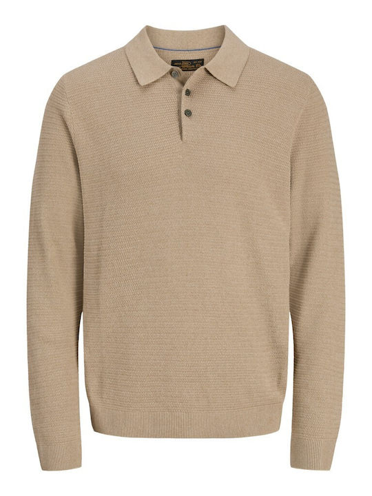 Jack & Jones Polo Bluză cu mânecă lungă Lemon P...