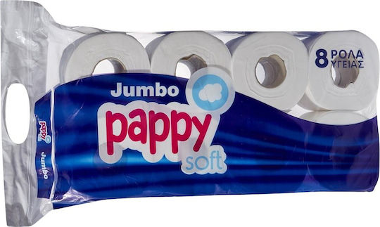 Pappy Soft Toilettenpapier 8 Rollen 8 Packungen 5212002275323