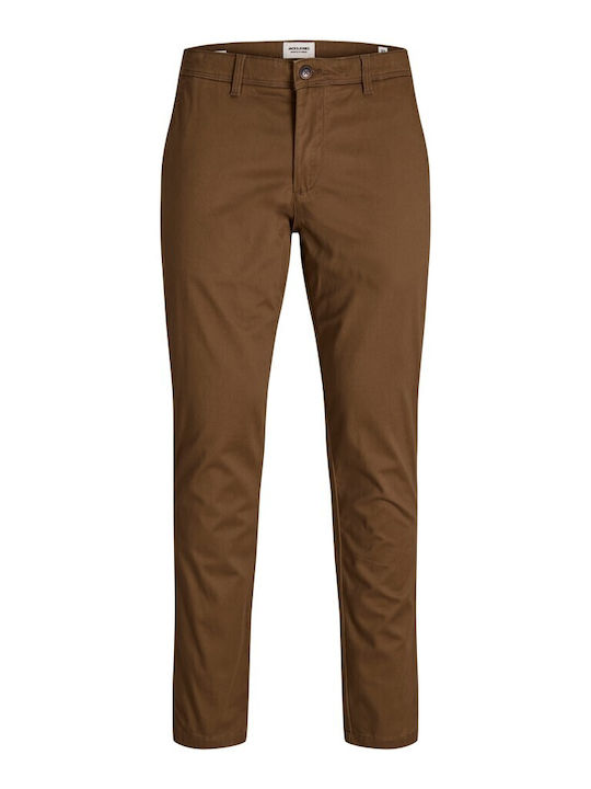 Jack & Jones Ανδρικό Παντελόνι Slim Fit Cocoa