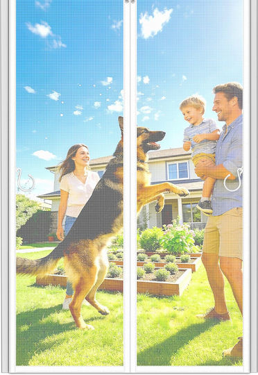 Pet Friendly Σίτα Πόρτας με το Μέτρο Βιδωτή με Μαγνητικό Κούμπωμα 220x120cm Pet Friendly Σίτα Πόρτας με το Μέτρο Βιδωτή με Μαγνητικό Κούμπωμα 220x120cm