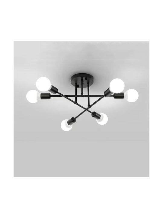Deckenleuchte Montieren 70cm Schwarze mit E27 Lampenbirnensockel PA-165-Schwarz Deckenleuchte Montieren 70cm Schwarze mit E27 Lampenbirnensockel PA-165-Schwarz