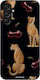 Sonique Diva Series Samsung Galaxy M34 5G Kirsch Kätzchen Handyhülle