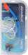 Aquablue Silicone Diving Mask with Snorkel Light Blue