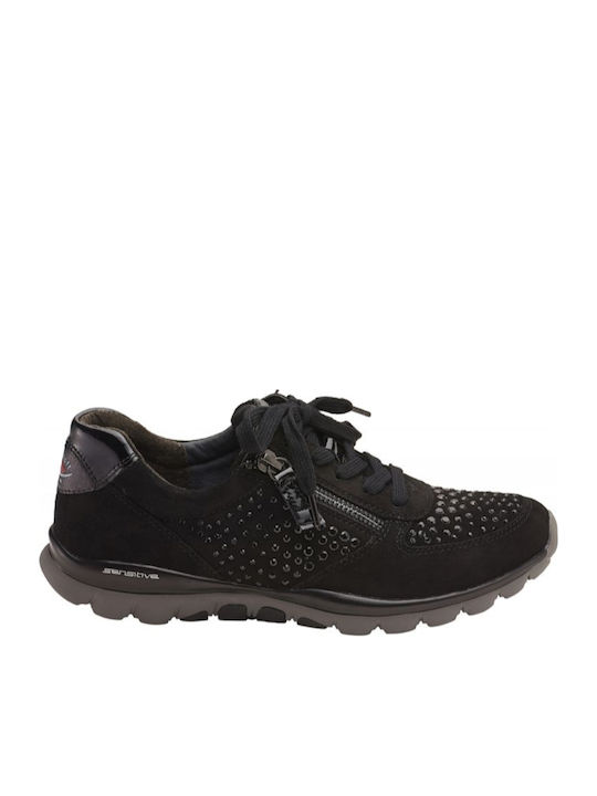 Gabor Damen Anatomische Sneakers Schwarz