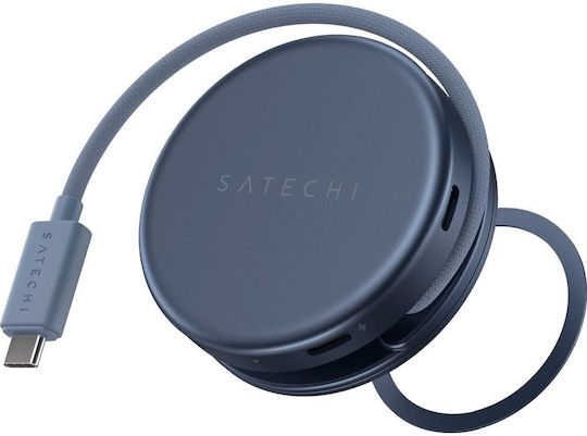 Satechi USB Hub 5 Ports with USB-A Connection Blue