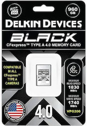 Delkin CFexpress 4.0 Schwarze Speicherkarten Vgp200 R1830/w1740 Typ A 4.0 960GB Delkin CFexpress 4.0 Schwarze Speicherkarten Vgp200 R1830/w1740 Typ A 4.0 960GB