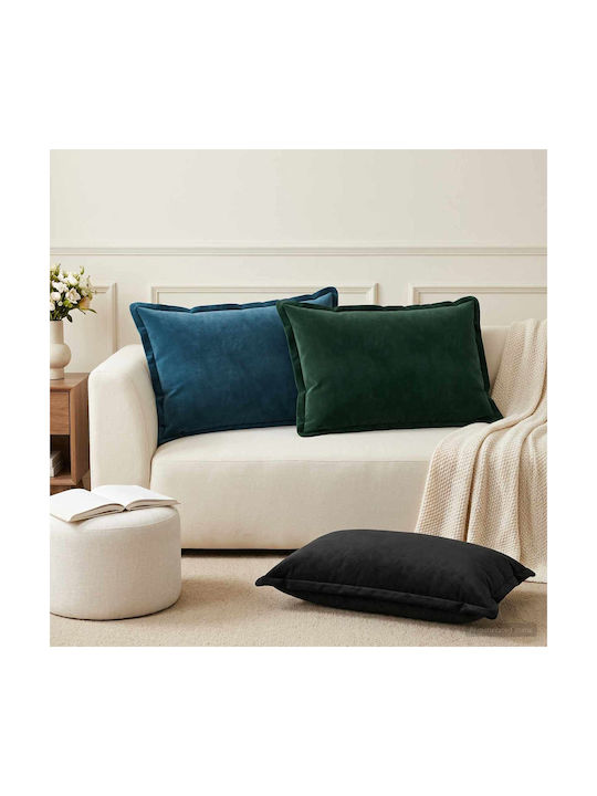 vidaXL Sofa-Kissen Houten aus Samt Schwarz 50x70cm