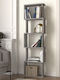 Bookcase Alvina Concrete Grey 45x19.6x158.8cm