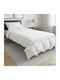 vidaXL Set Steppdecke Einzel 137x200cm Weiß 2 Stück